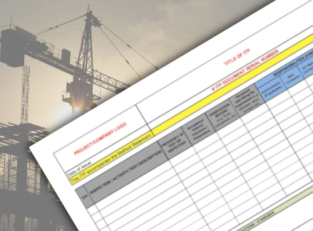 DOWNLOAD: ITP Template (Inspection & Test Plan)