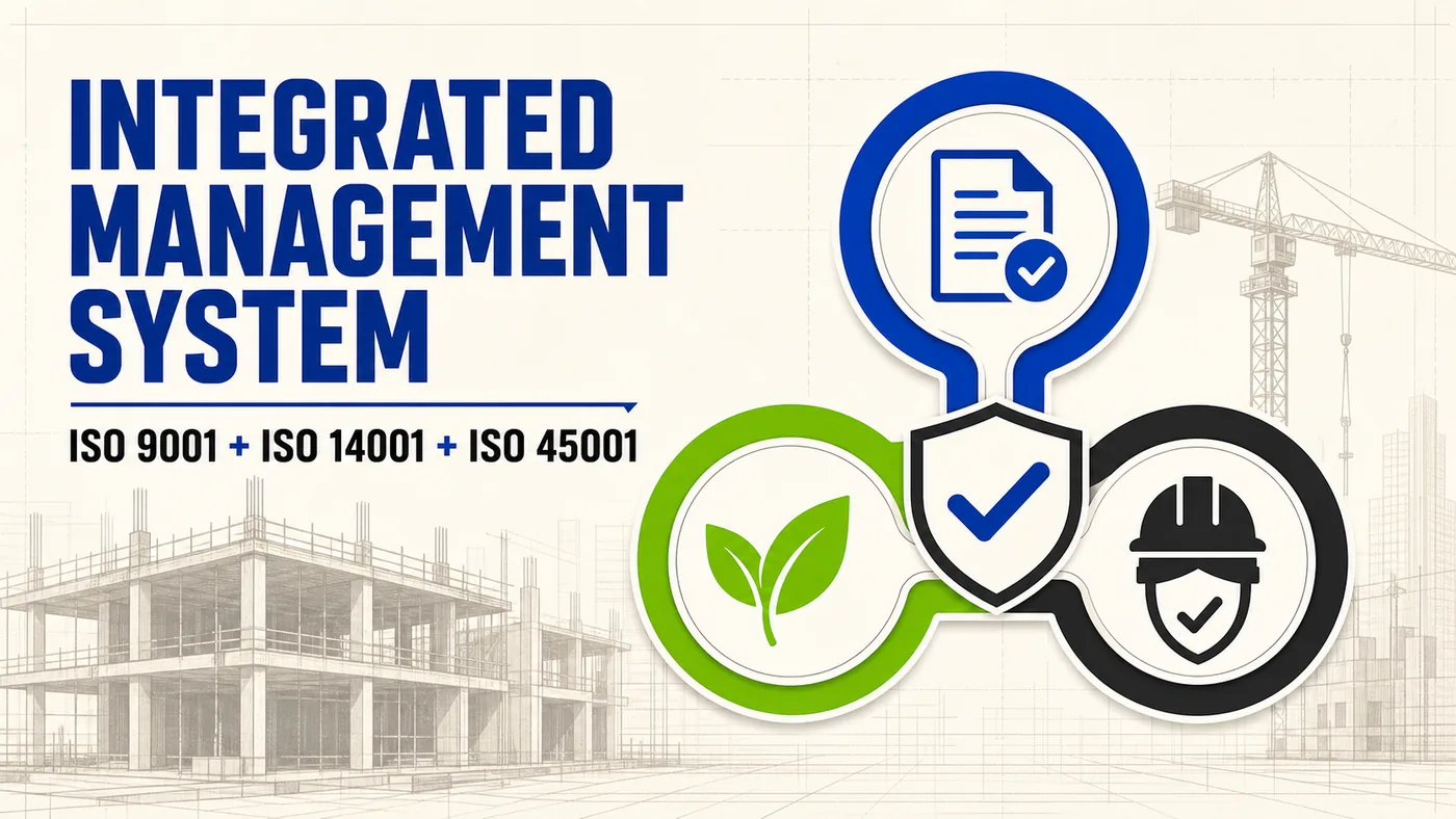 Integrated Management System combining ISO 9001, ISO 14001 and ISO 45001