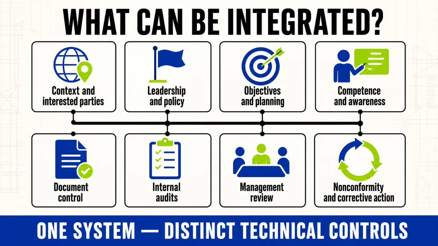 Processes that can be combined within an Integrated Management System